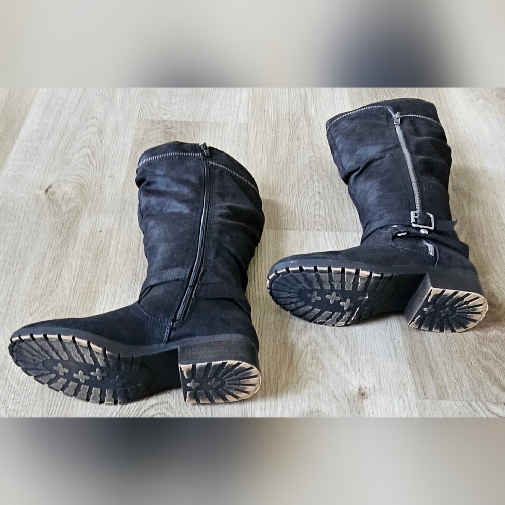 Size 7 Kohl's Stonecrop Black Knee-High Boots - Picture 6 of 8